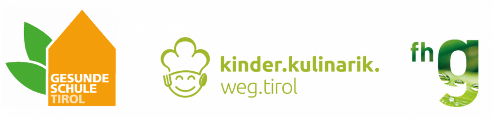 Logoleiste Gesunde Schule TIrol, kinderkukilarinweg, FHG